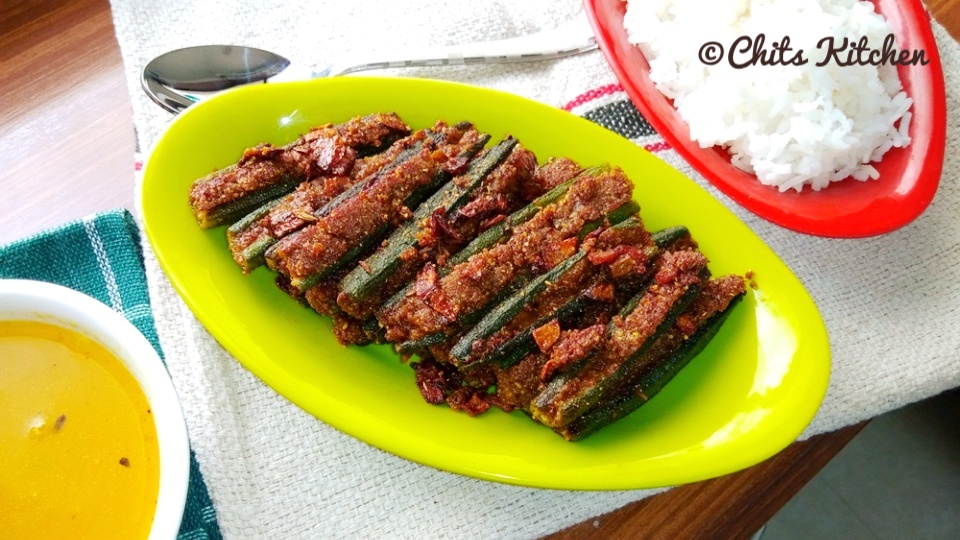 Bharwa Bhindi/Stuffed Bhindi/Stuffed Okra/Stuffed Lady Finger