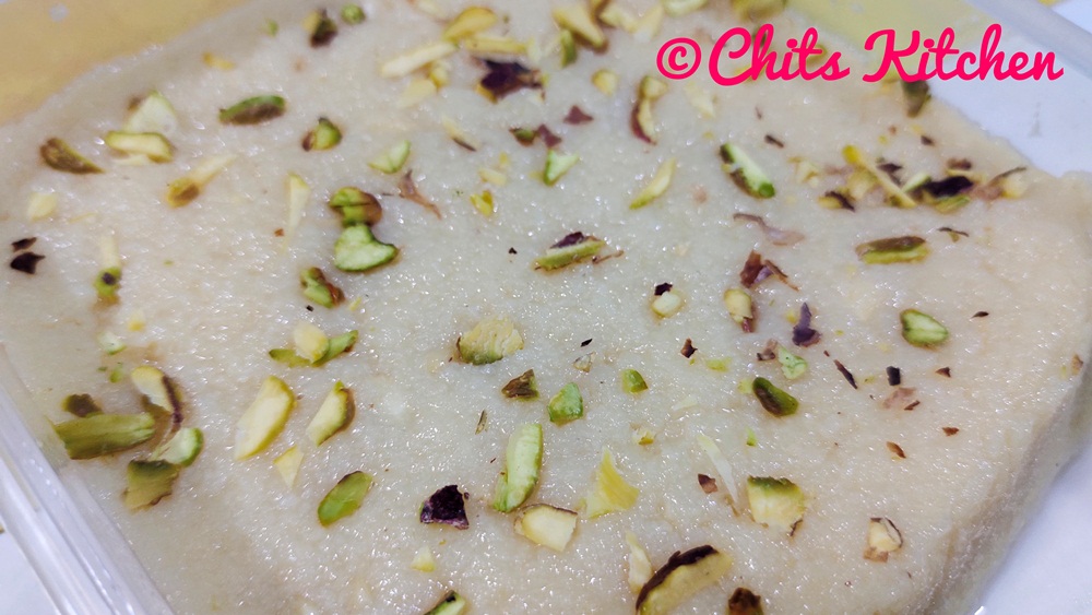 Coconut Barfi with Condensed Milk/Nariyal Ki Barfi/Kopra Pak - Chits ...