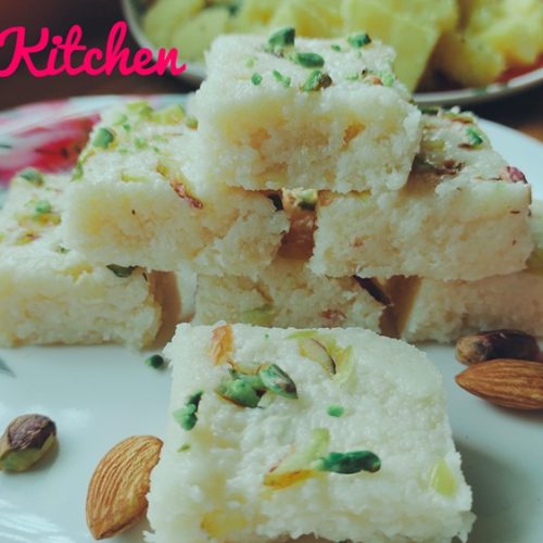 Coconut Barfi with Condensed Milk/Nariyal Ki Barfi/Kopra Pak - Chits ...