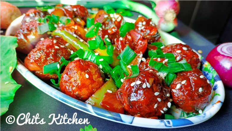 Veg Manchurian Veg Manchurian Dry Vegetable Manchurian - Chits Kitchen