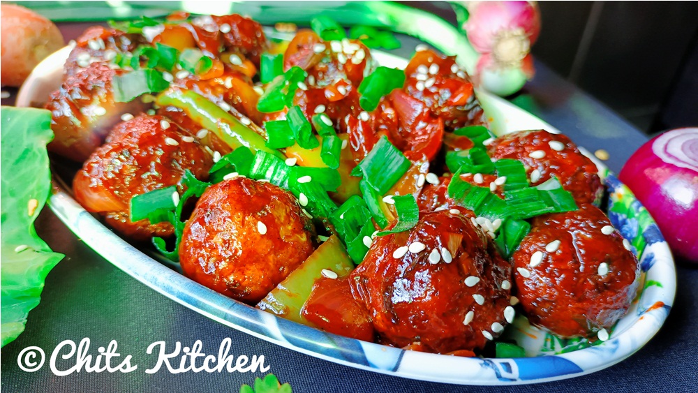 Veg Manchurian/Veg Manchurian Dry/Vegetable Manchurian - Chits Kitchen